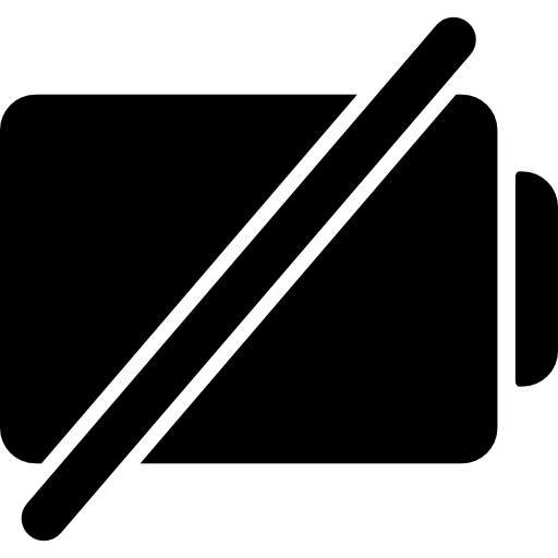 Battery with a slash